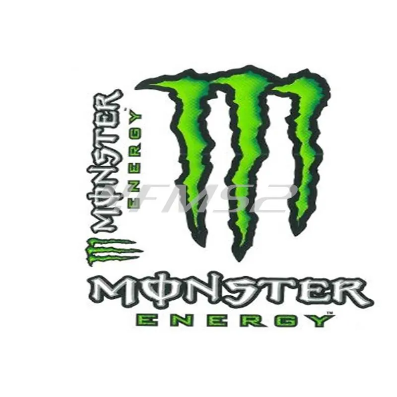 Tabella adesivi originali Monster Standard 100X120 mm, ricambio 6250