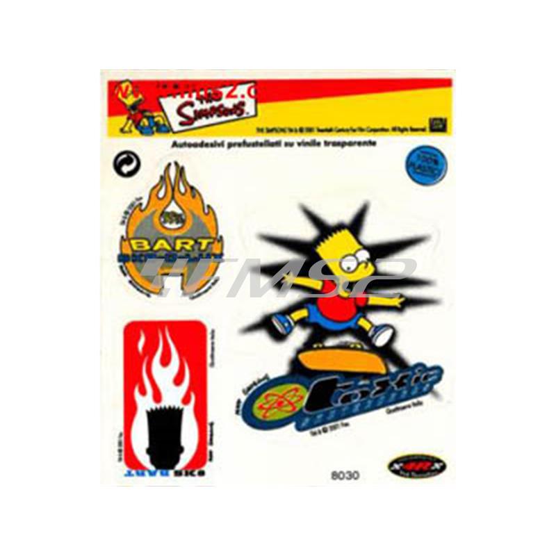 Adesivo bart skate toxic, ricambio 8030