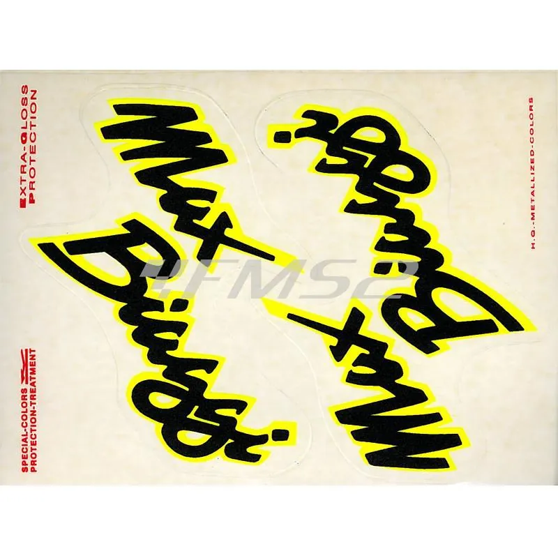 Adesivo Scritta Max Biaggi in coppia, ricambio 861