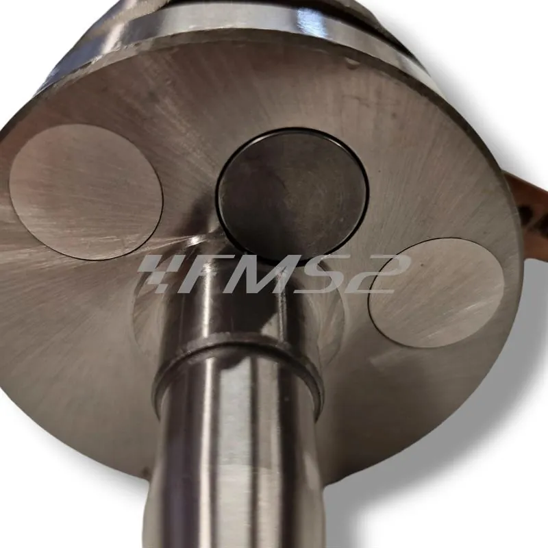 Albero motore Athena Racing a spalle piene per motori Minarelli serie AM6 completo di 2 cuscinetti NTN 6204 C3 corsa standard come l'originale, ricambio 075414