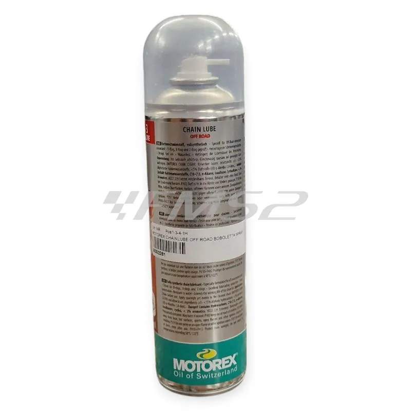M302281 Lubrificante catena off-road spray Motorex - bomboletta spray da 500 ml