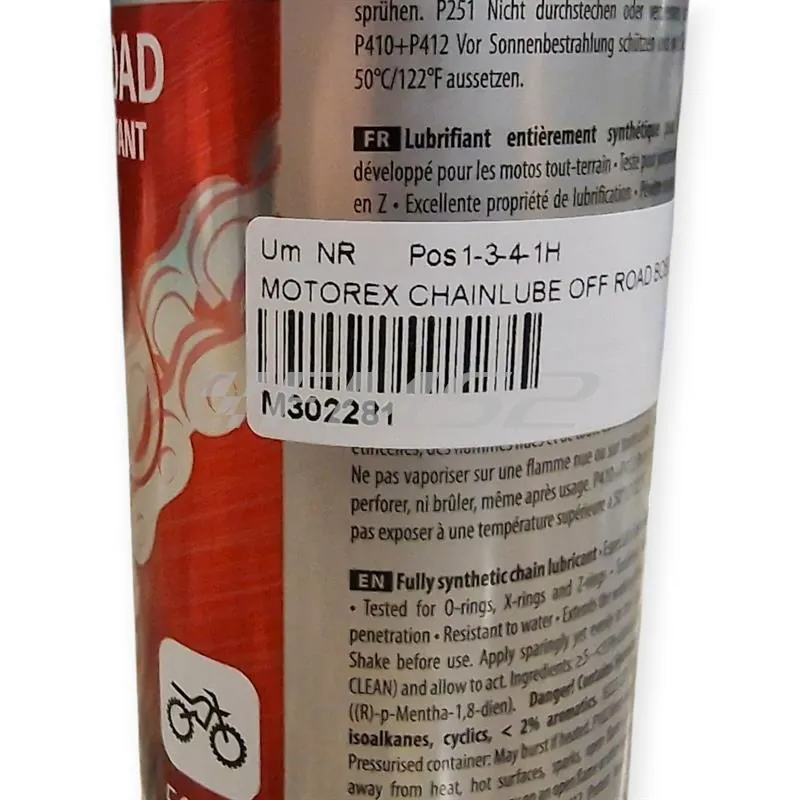 M302281 Lubrificante catena off-road spray Motorex - bomboletta spray da 500 ml