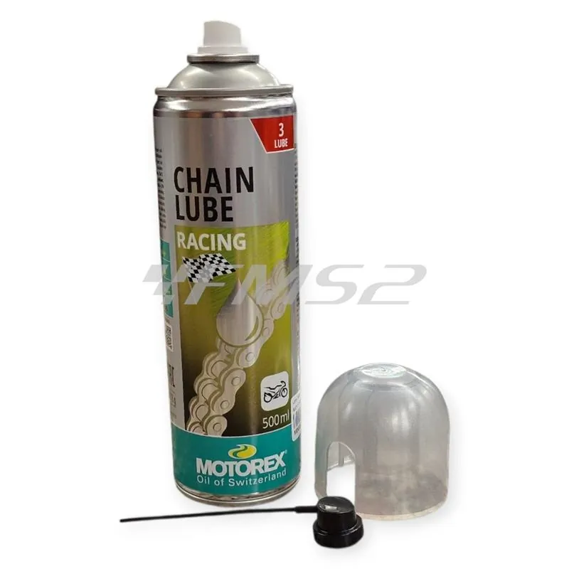 M302336 Lubrificante catena racing spray Motorex con aggiunta di PTFE - bomboletta spray da 500 ml