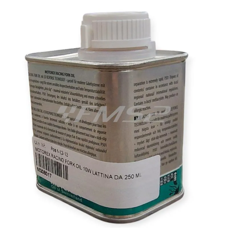 M308017 Olio forcelle racing Motorex con densità 10W - lattina da 250 ml