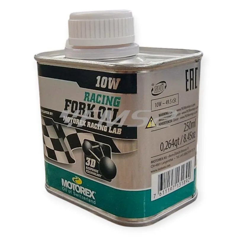 M308017 Olio forcelle racing Motorex con densità 10W - lattina da 250 ml