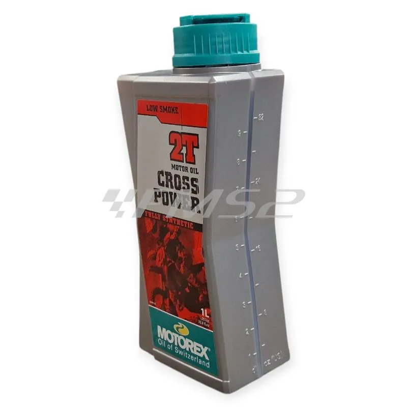 M308092 Olio miscela Motorex Cross Power 100% sintetico 2 tempi flacone da 1 litro - adatto anche alla miscelazione automatica