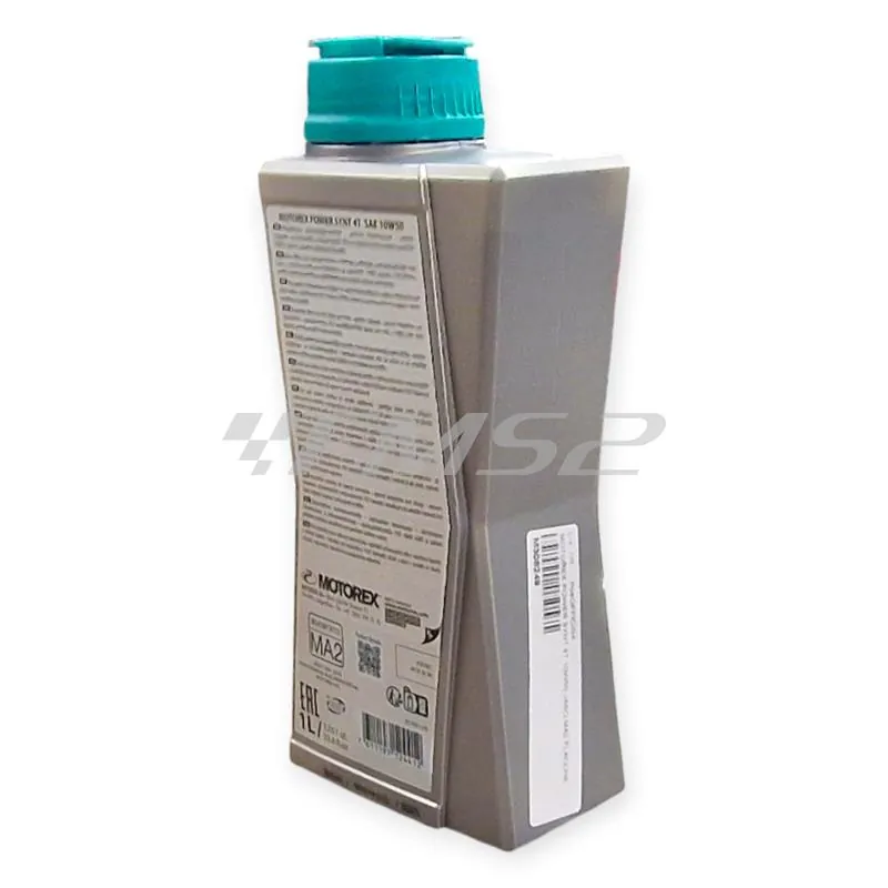 M308249 Olio motore Motorex Power Synt 4 tempi 10W-50 JASO MA2, API SP/SN/SM - flacone da 1 litro