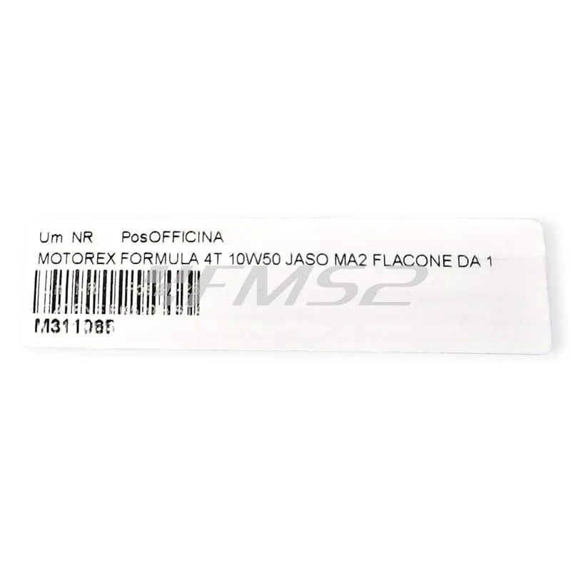 M311065 Olio motore Motorex Formula 4 tempi 10W-50 JASO MA2, API SL/SJ/SH/SG - flacone da 1 litro