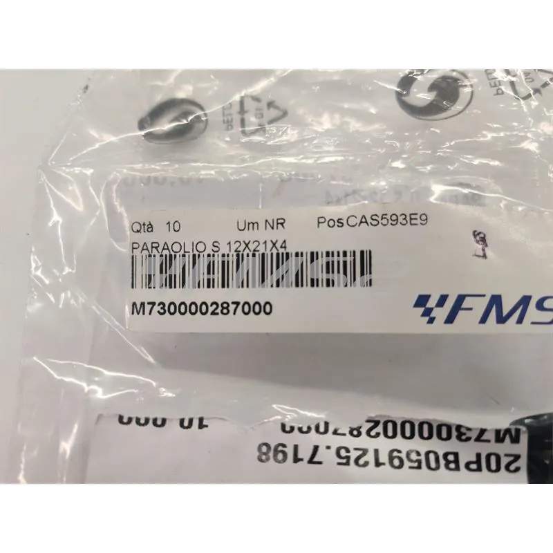 M730000287000 Paraolio Athena in gomma modello e misura S 12x21x4 mm