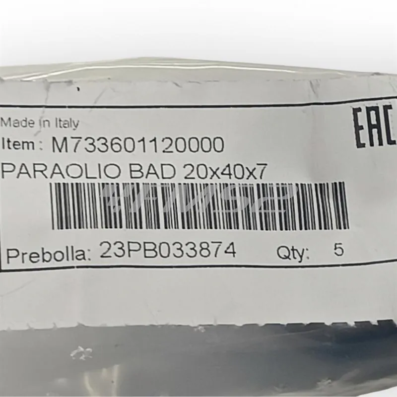 Paraolio Athena modello BAD e misura 20x40x7 mm, ricambio M733601120000 