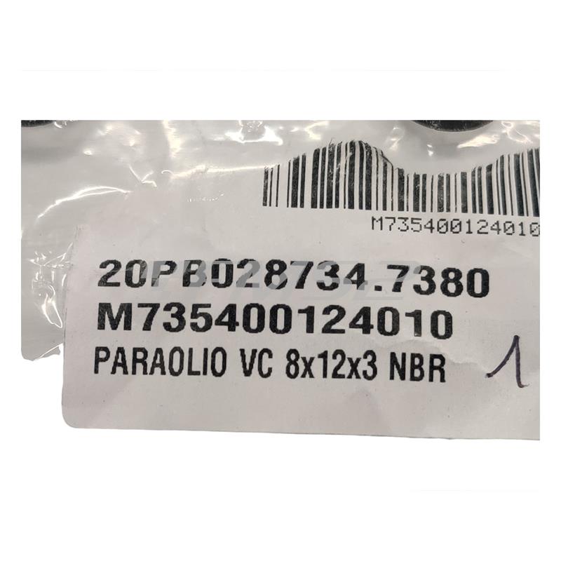 Paraolio Athena in gomma NBR modello VC e misura 8x12x3 mm, ricambio M735400124010