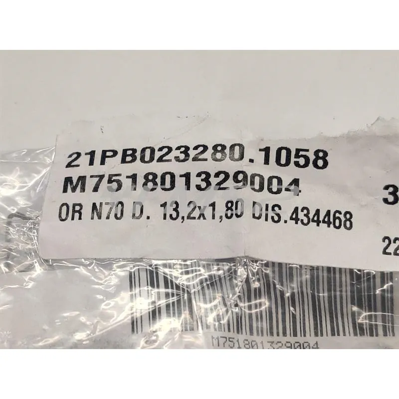 M751801329004 Anello OR n70 in gomma con diametro 13,2x1,80 mm come codice Piaggio 434468 per tenuta tubetto entrata acqua maxi scooter 125 e 180 cc 2 tempi Piaggio e Gilera