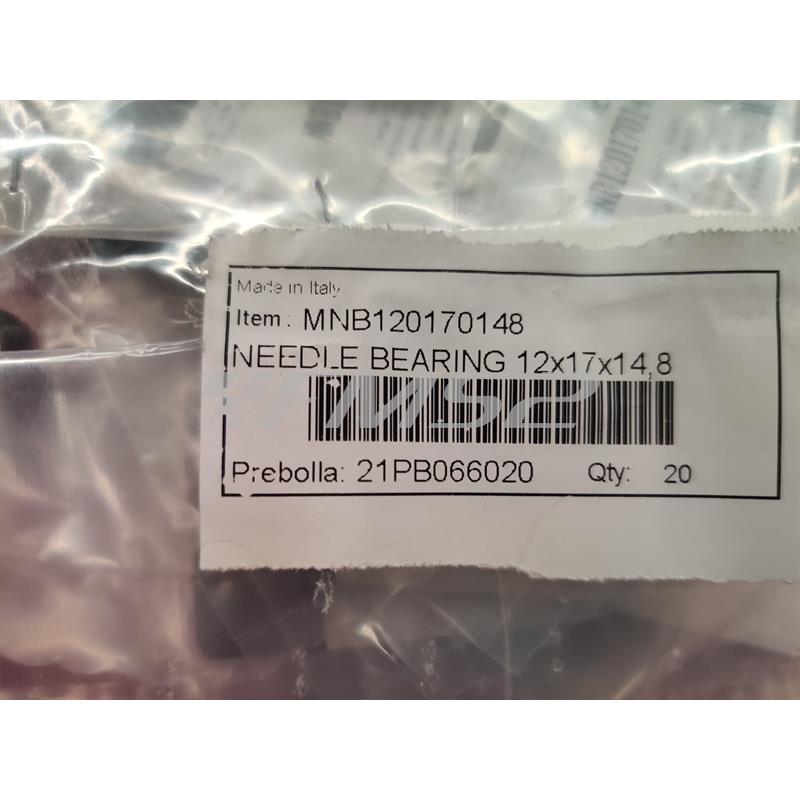 Gabbia a rulli needle bearing Athena con misura 12x17x14,8 mm per applicazioni varie, ricambio MNB120170148