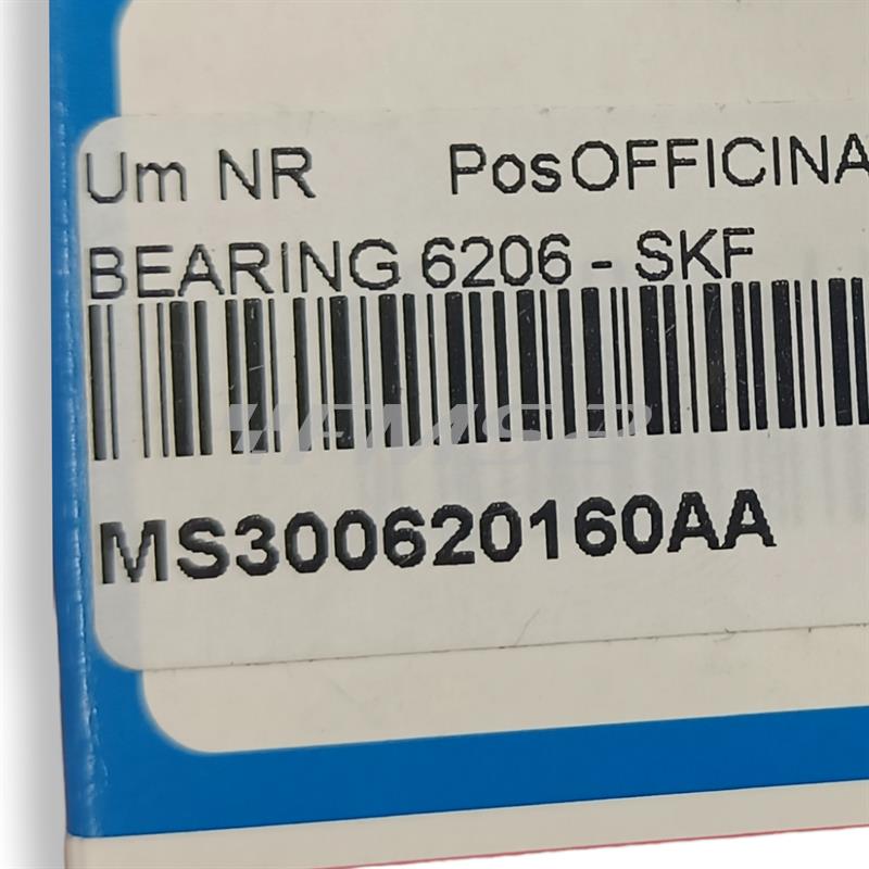 Cuscinetto Bearing SKF con misura 6206 senza gioco e senza schermatura (ATHENA), ricambio MS300620160AA