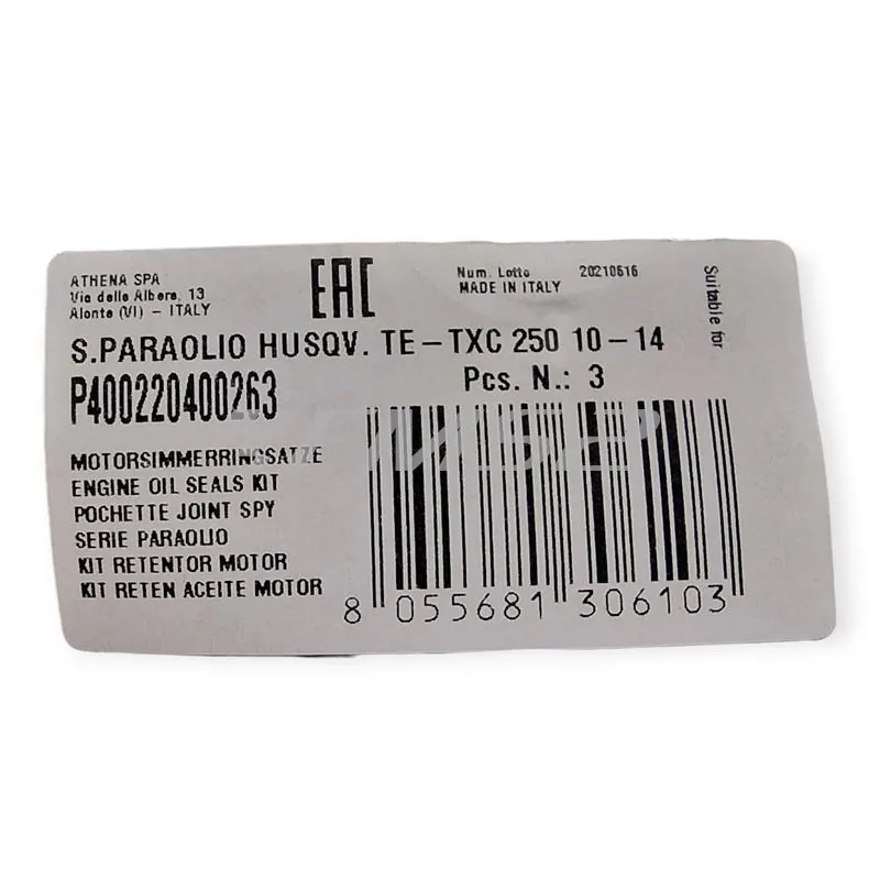 P400220400263 Serie paraolio motore specifici per HUSQVARNA TC / TE 250 4T 2010-2014, TXC 250 2010-2014 e TE / TXC 310 2011-2014