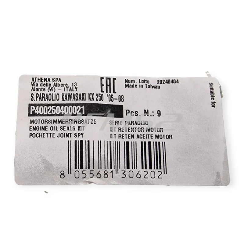 P400250400021 Serie paraolio motore specifica per KAWASAKI KX 250 prodotti dal 2005 fino al 2008