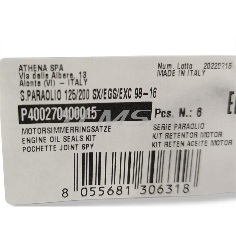 S.paraolio 125/200 sx/egs/exc 98-16, ricambio P400270400015