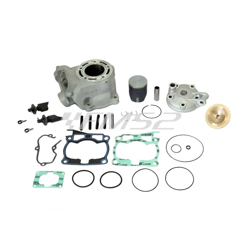 P400485100003 Motore gruppo termico Athena Factory diametro 54 mm completo di testa, pistone e valvole scarico per motocross Yamaha YZ 125 prodotti dal  1997 al 2004