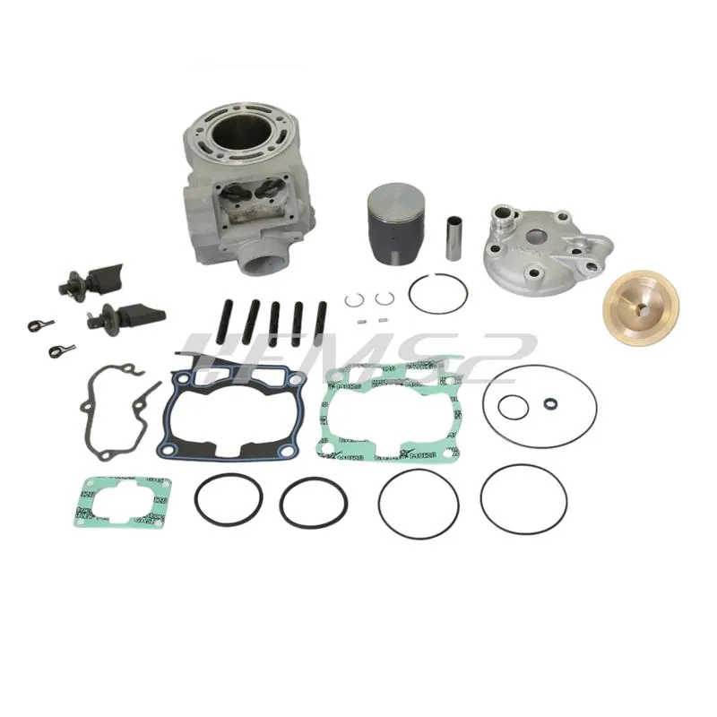 P400485100003 Motore gruppo termico Athena Factory diametro 54 mm completo di testa, pistone e valvole scarico per motocross Yamaha YZ 125 prodotti dal  1997 al 2004