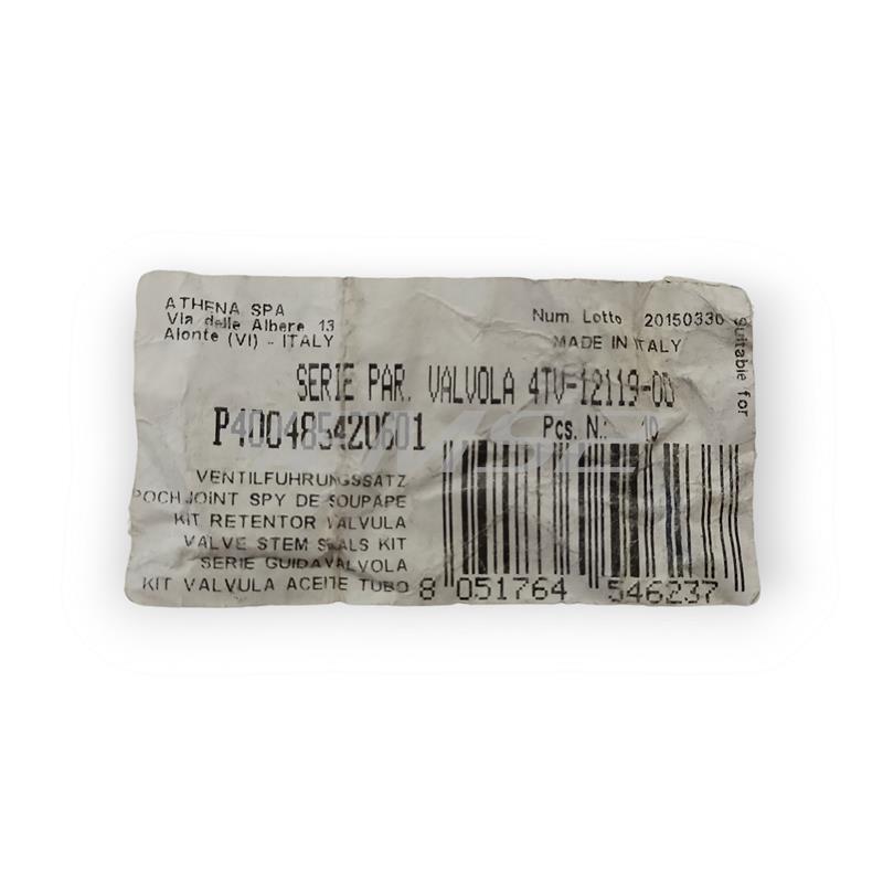 Serie da 10 paraolio valvola Athena con riferimento originale Yamaha 4tv-12119-00, ricambio P400485420601