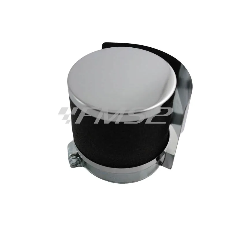 Filtro aria Athena in spugna con attacco dritto e diametro di fissaggio da 35 mm completo di lamiera asportabile anti acqua, ricambio S410000200004