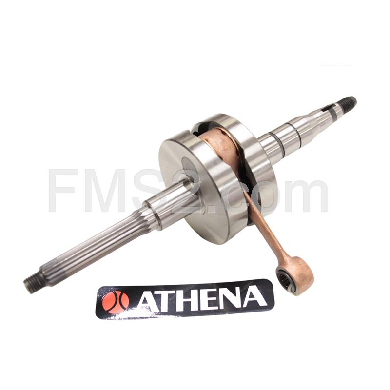Albero motore Athena racing per scooter con motore minarelli orizzontale aria e liquido corsa 39,2 mm, biella 80 mm e spinotto da 10 mm, ricambio S410130320003