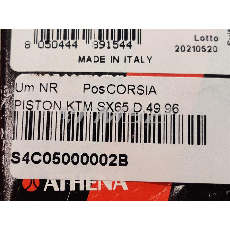 Sost.s4c05000013b(piston ktm sx65 d.49 9, ricambio S4C05000002B