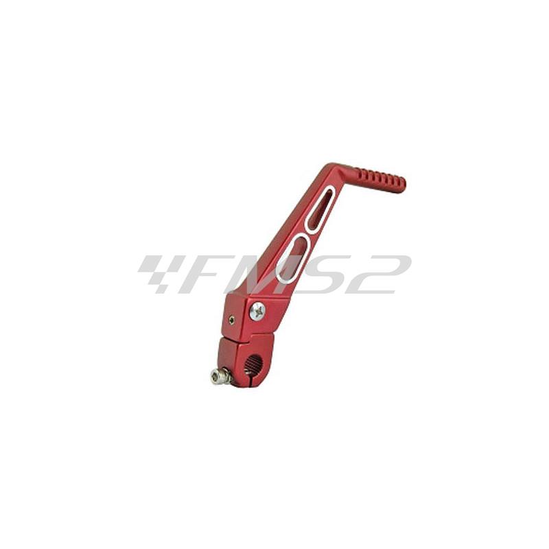 Leva messa in moto lighty per AM6 cromatata rosso TNT, ricambio 090562A