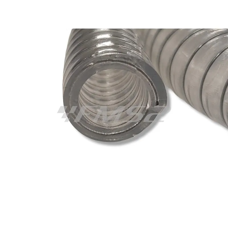 093801A Tubo trasparente TNT  con rinforzo interno a spirale metallica per utilizzo liquido raffreddamento scooter con motore Minarelli e dimensioni 15x22 mm