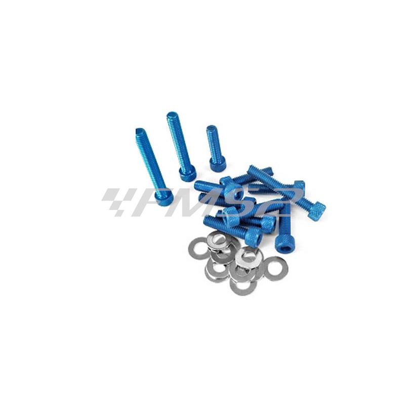 Kit viti carter messa in moto Minarelli blu TNT, ricambio 171002