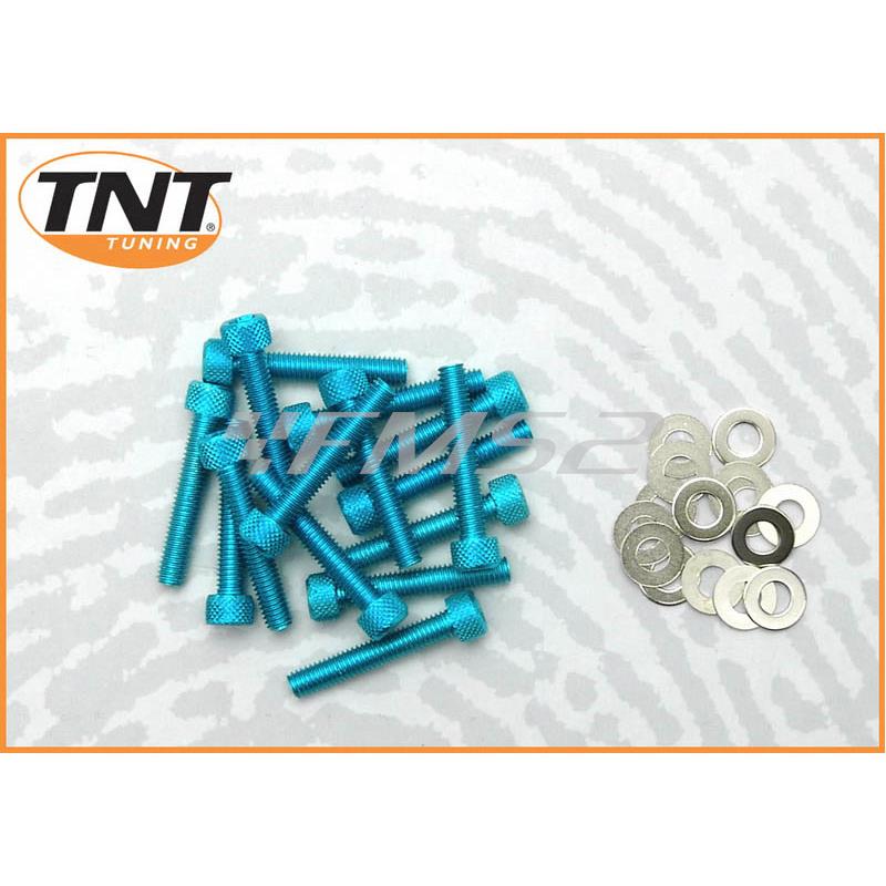 Kit viti carter messa in moto blu Piaggio Gilera TNT, ricambio 171022