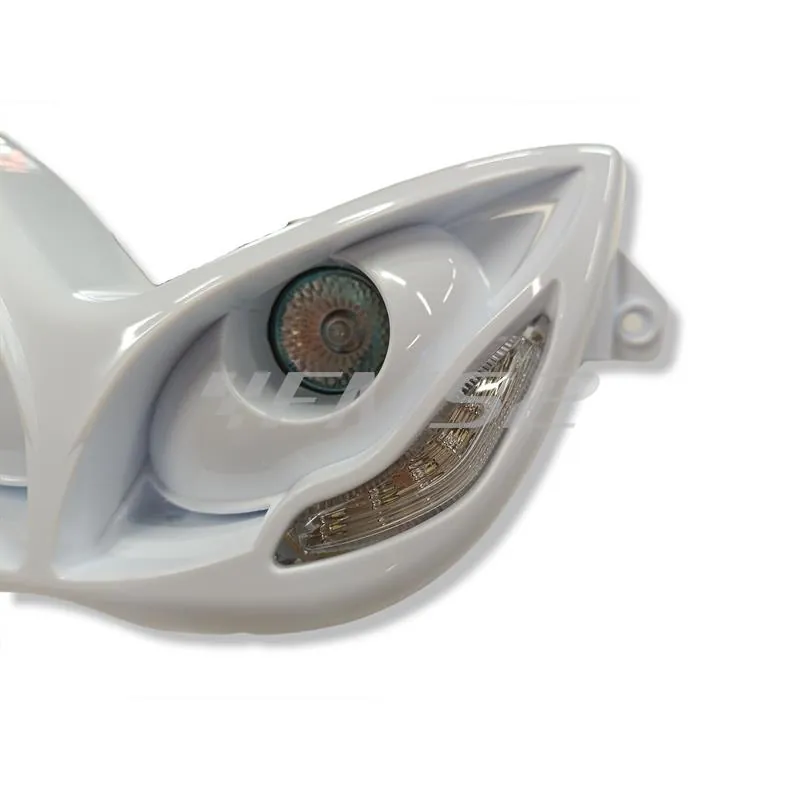 201303 Fanale anteriore con 2 fari alogeni e 2 strisce led per Nitro Aerox, colore bianco
