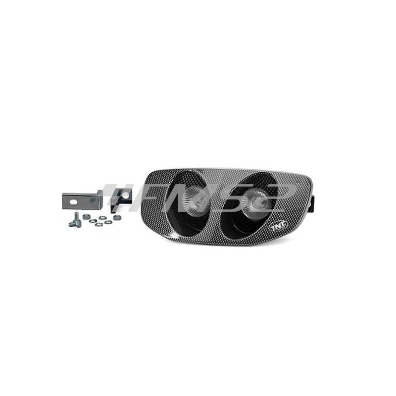Maschera fanale anteriore Typhoon carbonio TNT, ricambio 201345
