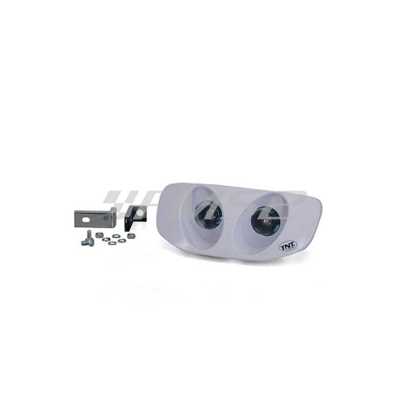 Maschera fanale anteriore Typhoon bianca TNT, ricambio 201346