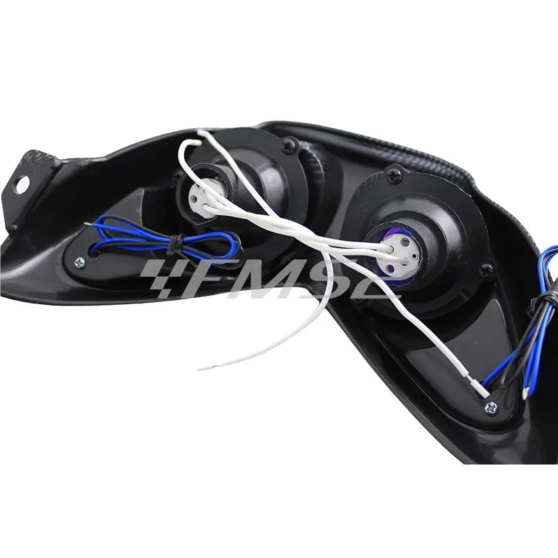 Fanale anteriore con 2 fari alogeni e frecce a led Nitro e Aerox, colore carbonio, ricambio 201373