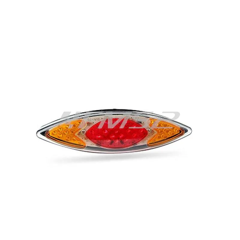 Fanale posteriore a leds con frecce TNT, ricambio 204421