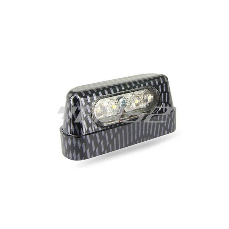 Luce targa led leds bianco colore carbon, ricambio 204600B