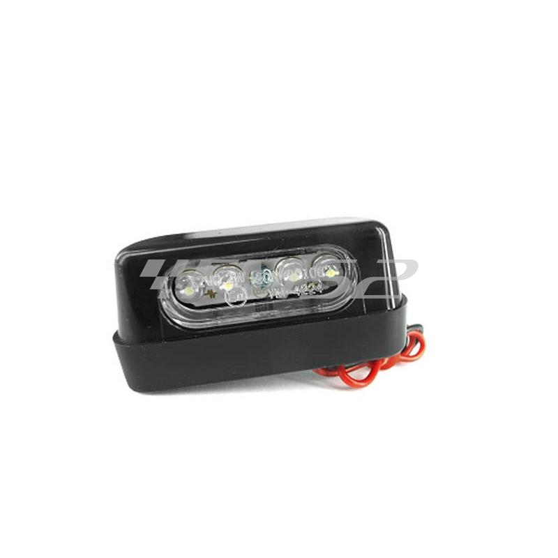 Luce targa TNT leds omologata nero satin, ricambio 204600C