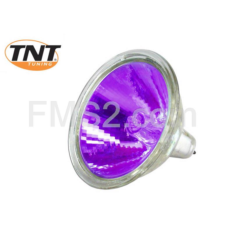 Lampadina TNT 12 Volt 20 Watt dicroica, colore viola, ricambio 222103