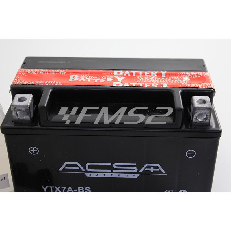 Batteria A Gel Sigillata Pronta All'uso YTX7A 12V 6AH MOTORPARTS - Foto 4