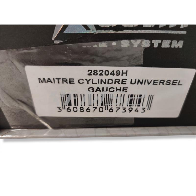 Pompa freno anteriore sinistra TNT con attacco radiale con lavorazione cnc completa di serbatoio olio idraulico e interruttore idrostop con impianto elettrico, ricambio 282049H