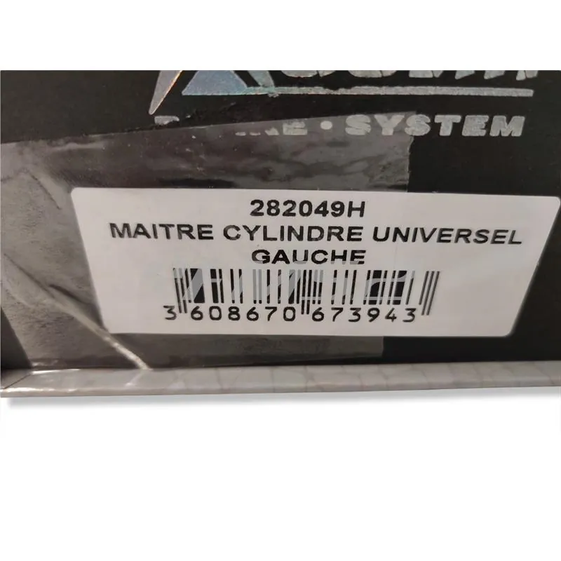 Pompa freno anteriore sinistra TNT con attacco radiale con lavorazione cnc completa di serbatoio olio idraulico e interruttore idrostop con impianto elettrico, ricambio 282049H