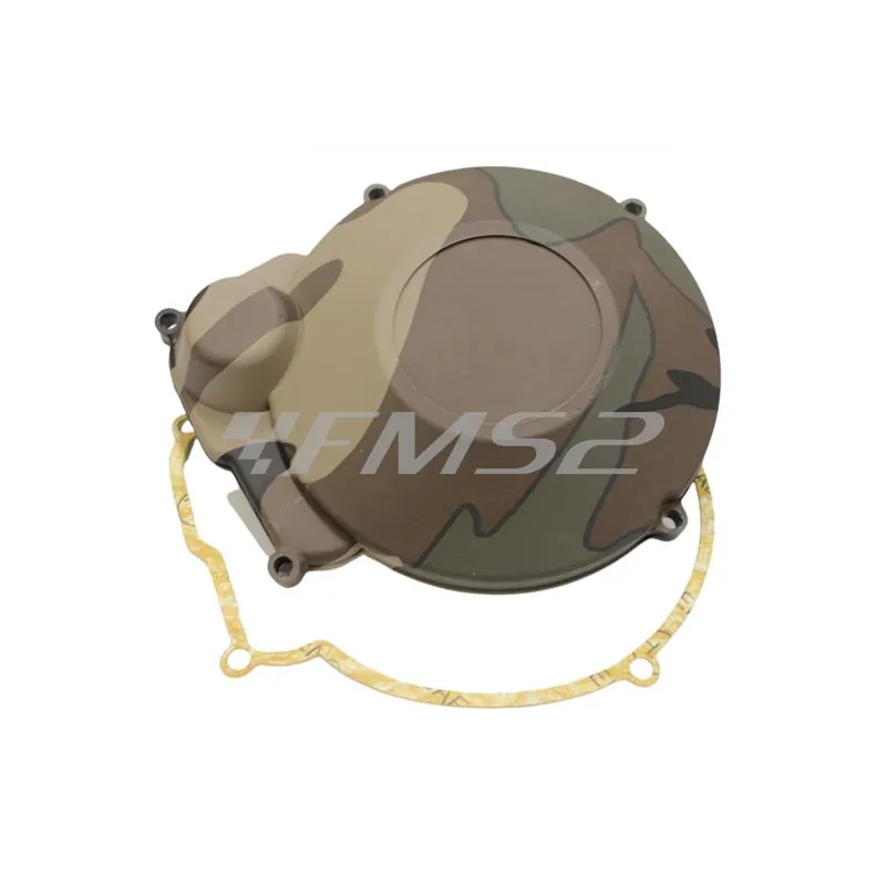 Coperchio copricarter volano TNT per motori Minarelli serie am6 in plastica di colore mimetico e completo di guarnizione tenuta, ricambio 289072