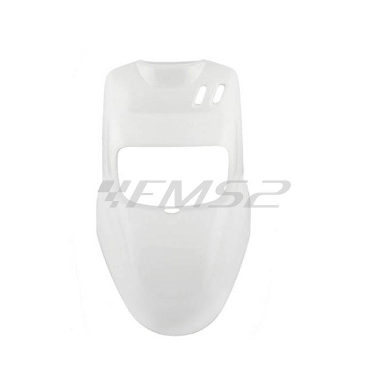 Scudo anteriore TNT di colore bianco pastello lucido per scooter Mbk Booster e Yamaha Bw's 50 prodotti dal 2004 in poi, ricambio 366191C