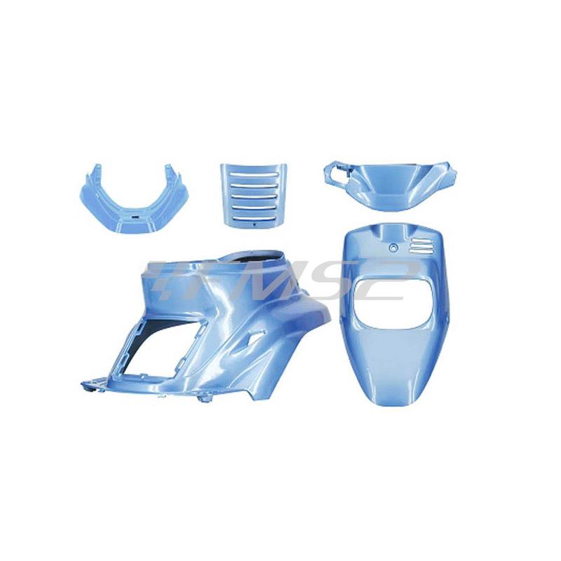 Kit carene TNT in plastica di colore blu hawai per scooter MBK Booster Spirit fino al 2003 e Yamaha original BW'S  fino al 2003, ricambio 366449A