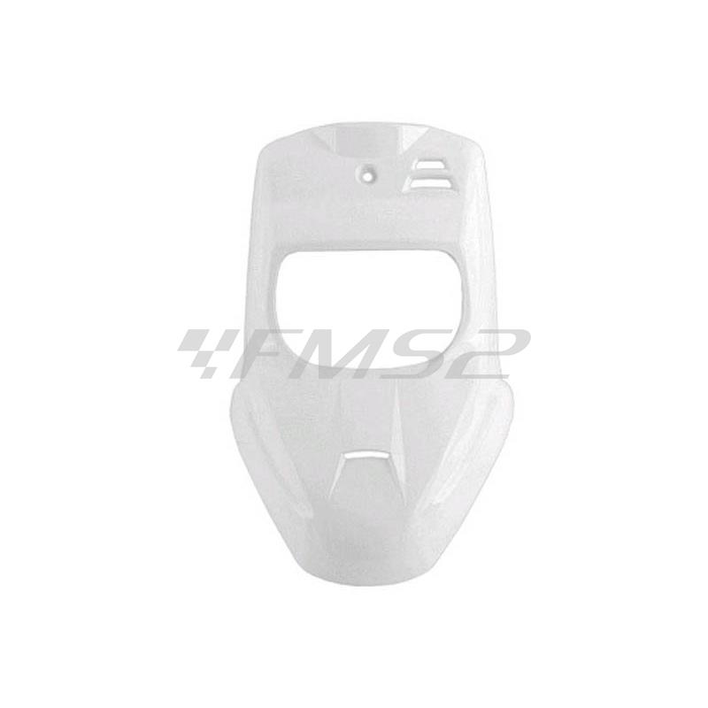 Scudo anteriore per MBK Booster-Yamaha bw's di colore bianco pastello lucido, ricambio 366611A