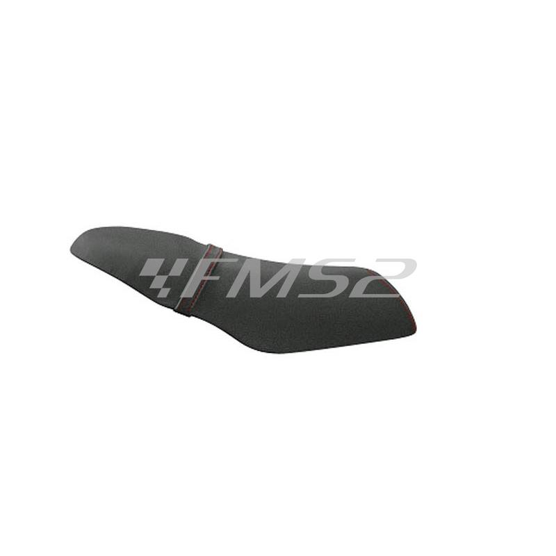 580318A Coprisella TNT in pelle di colore nero con profilo rosso e seduta  antiscivolo per scooter Piaggio zip sp, ricambio 580318A