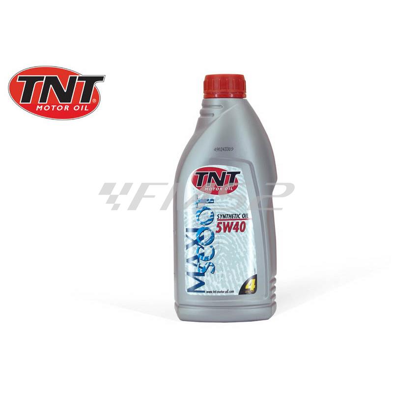 Olio motore 4t TNT motor oil sintetico 5w40 in confezione da 1 litro, ricambio 621045