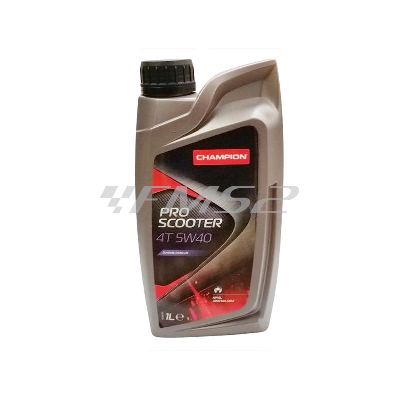 Olio motore Champion 4t 100% sintetico con gradazione 5w40 TNT, ricambio 621045A