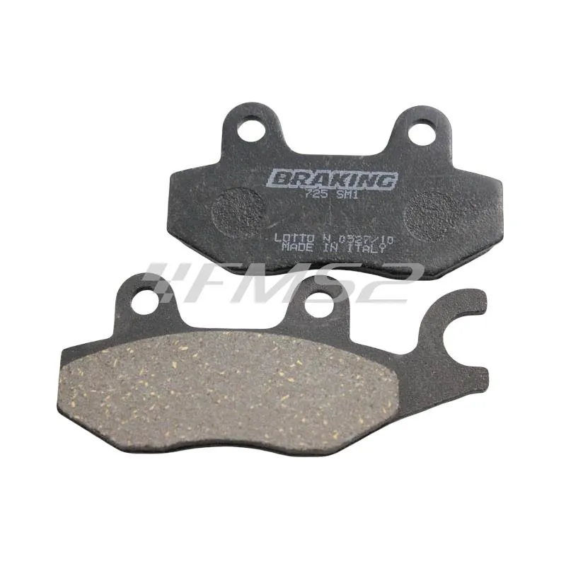 Pastiglie freno Braking 725SM1 (pasticche), colore nero, ricambio 725SM1